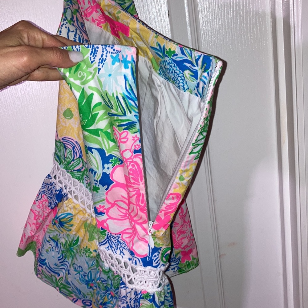 EUC Lilly Pulitzer Jan Set Top & Skirt Size 8 Cheek To Cheek Print - Picture 11 of 12